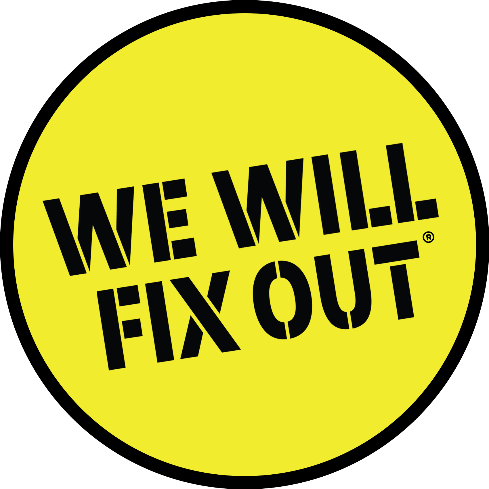 Logo We Will Fix Out
